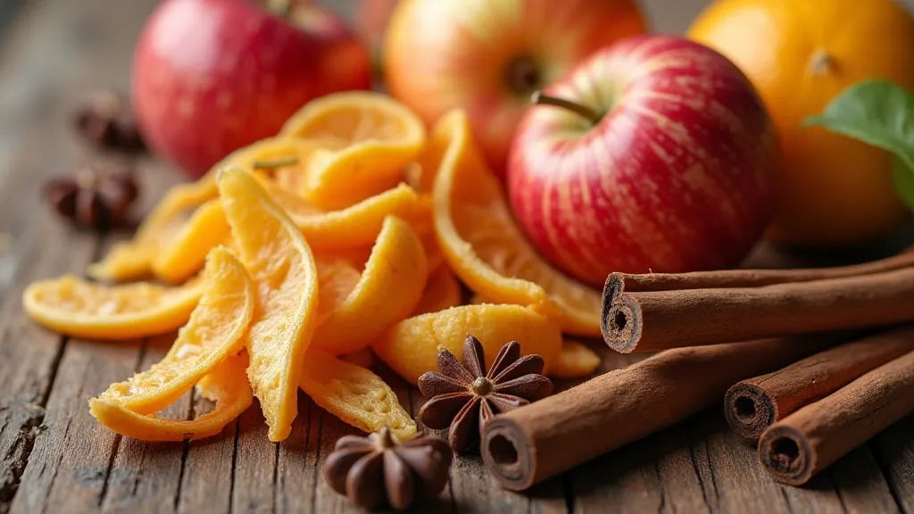 Autumn tea blending ingredients