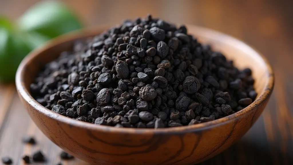 Pile of black tea leaves