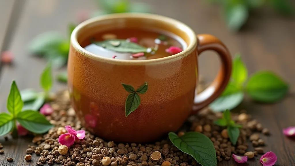 A cup of herbal tea