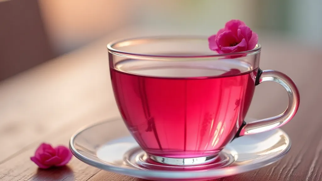 Cup of floral tea