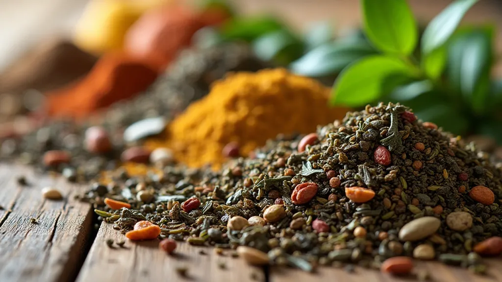 Loose leaf tea ingredients for morning blend