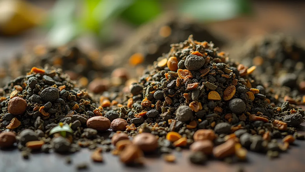 Variety of oolong tea leaves