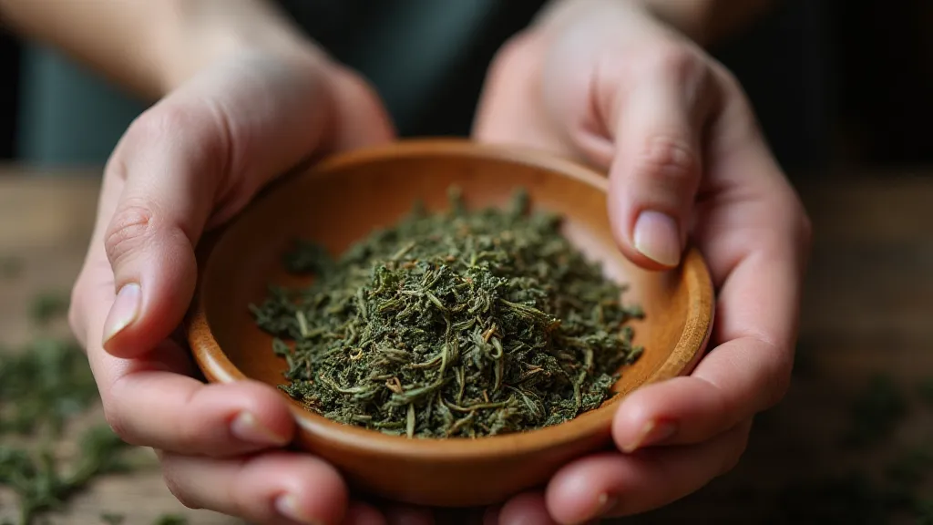 Blending loose leaf teas by hand