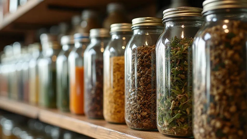 Collection of tea jars