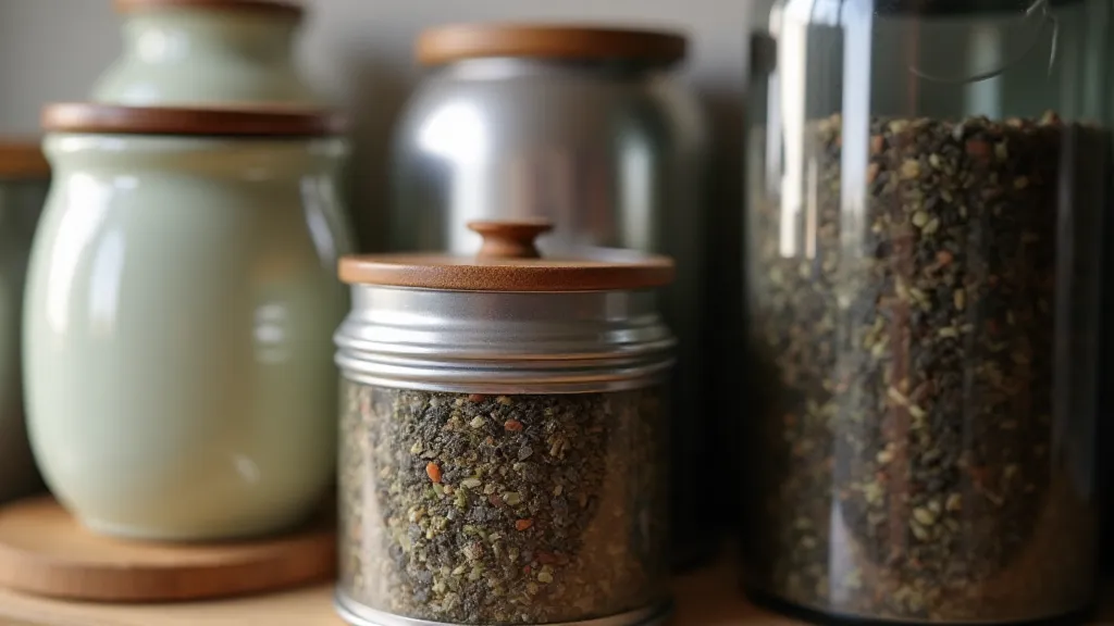 Different types of tea storage containers